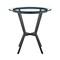 Armen Living Naomi and Bryant 5-Piece Counter Height Dining Set in Black Metal and Gray Faux Leather SETNMBYGRBL5 - alternate 4